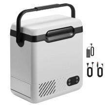 Glacière Électrique Portable 12 L-Duoku-pour Voiture et Maison, Réfrigérateur Compact 12 V/24 V CC et 100-240 V CA