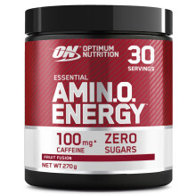 Optimum Nutrition Amino Energy Pre Workout Powder, Energy Drink with Amino Acids, BCAA, L-Glutamine and L-Leucine, Food Supplement with Vitamin C and