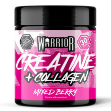 Warrior Creatine Monohydrate Powder + Hydrolysed Collagen Peptides 270g (30 Servings) – Micronised Creatine and Collagen Supplement for Muscle, Hair