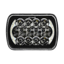 Faro proiettore a LED da 210 W 5x7/7x6 pollici con luci diurne (DRL) e kit cablaggio H4 per pickup XJ 88-95