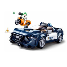 Briques de construction - SLUBAN - Voiture de police - 284 pièces - Bleu - Dès 6 ans