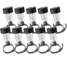 Solar Pool Light Frame Ground Fence Decor, Waterproof LED Outdoor Swimming Pool Landscape Lamps,10PCS
