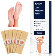 ACWOO Corn Remover Pads, 48Pcs Foot Corn Remover Patch, Wart Remover Cushions Corn Pads for Relief Corn Pain and Foot Care, Corn Removal Plasters wit