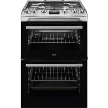 AEG Gas Double Oven Cooker - CGX6130ACM