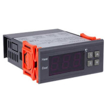 Controlador digital de temperatura (-99 - 400 C) con sonda Pt100 M8 para sensor de termopar de precisión.