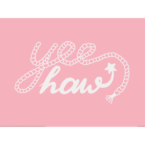 (80cm x 60cm, Multicoloured) Jolly and Dash Yee Haw Print 1