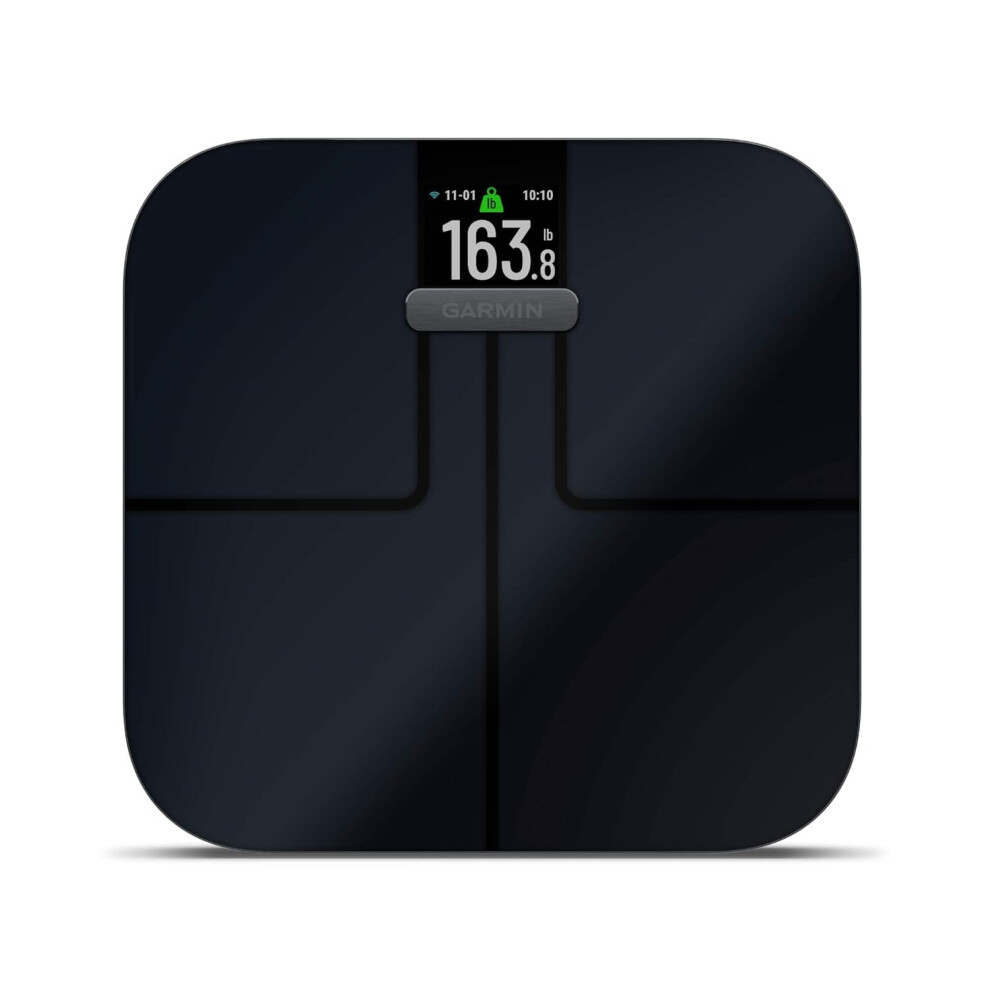 Garmin Index S2 Smart Scale, Measure Weight & Body Composition, Bmi, Weight Trend, Body Fat Percentage, Muscle & Bone Mass, Built In Wifi, Pair With