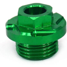 Tappo di fissaggio verde per filtro olio motore CNC - Pezzo singolo