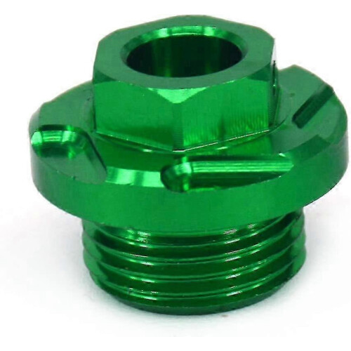 Green Engine Oil Filter Plug Bolt for CNC - Single Piece