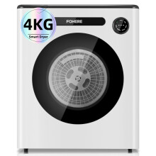 4KG Vented Tumble Dryer, 1200W Compact Freestanding Front Tumble Dryer, 6 Drying