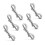 6-Pack Alloy Double Ended Bolt Snaps - Metal Spring Clips 1