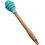 Silicone Honey Stirrer with Wooden Handle - Ideal Baking Tool (Green, 1pc) 1