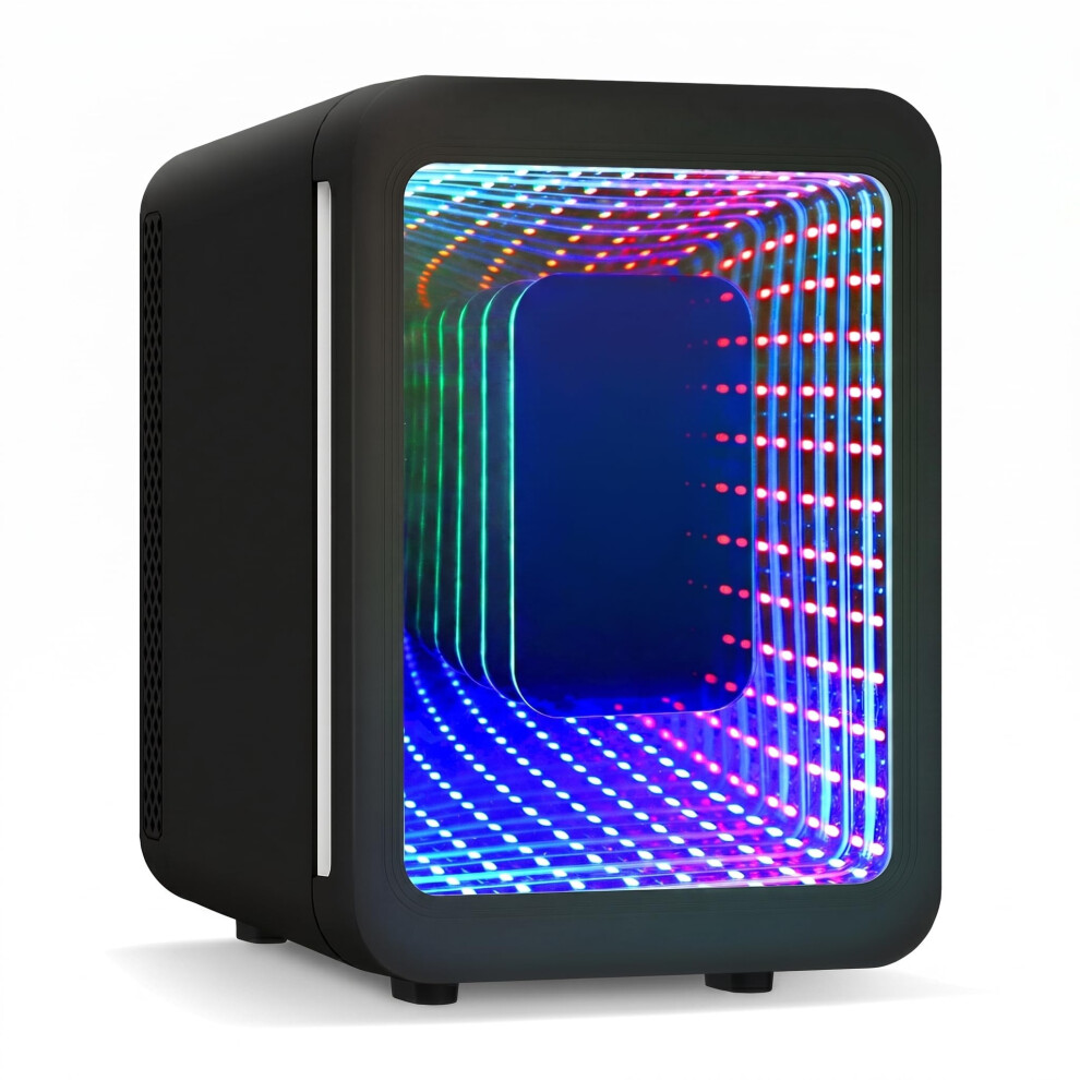 Eklipt Mini Fridge, 4L Rgb Led Skincare Fridge Cooler & Warmer, Ac/Dc
