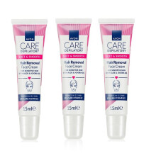Avon Care Soft & Smooth Face Facial Hair Removal Depilatory Cream 15ml (3)