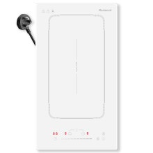 Karienvir White Induction Hob 30cm, 2 Zones Induction Cooktop With Ext