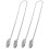 2 Pcs Adjustable Napkin Holder Chain with Clips, Flexible Neck Strap for Elderly 1