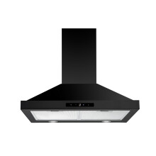 FIREGAS 60cm Black Wall Mounted Chimney Cooker Hood,Touch Control,335m³/h