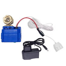 Simple Water Leak Prevention System Form with Brass Valve 3/4" (DN20) and 1pc 6 Meter Water Sensor, for BSP EU PLUG