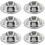 Stackable Set of 6 Polished Stainless Steel Egg Cups 1