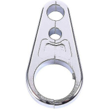 Fermacavo freno o frizione in alluminio argentato - Montaggio sul manubrio (1 pz)