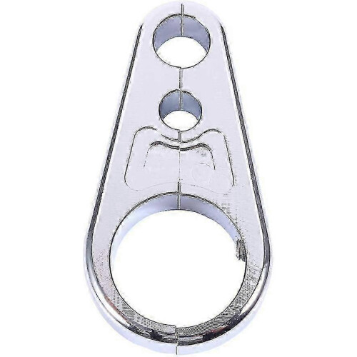 Silver Aluminium Brake or Clutch Cable Clip - Handlebar Mounted (1pc)