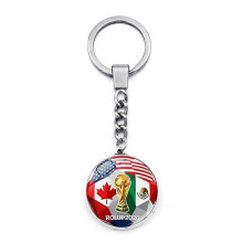 (XSWX9204-1) 2026 World Cup Football Fan-Themed Double-Sided Keychain