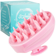 Scalp Massager, Soft Silicone Shampoo Scrub Brush for Clean, Wet and Dry Hair Head Massager, Reduce Dandruff, Massage Scalp, Promote Hair Growth, Pin