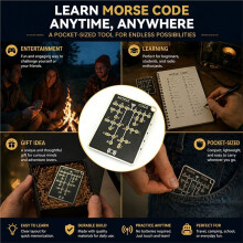 3 Stuks LED Morsecode Trainerkaarten, Oefenapparaat voor Morsecode, Morsecode Oefenkaart Pro