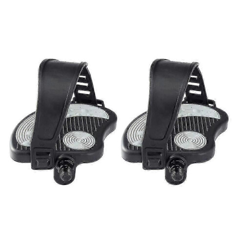 Pedali per cyclette con cinghie - 9/16 pollici per spinning e cyclette da interno