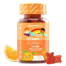 Vitamin C for Kids - Sugar-Free & Gluten-Free - 40mg Vitamin C, with Vitamin B6, B12 and Zinc - Vegan Kids Vitamins - Chewable Immune System Booster