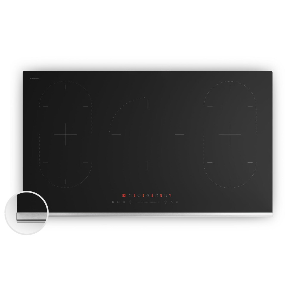 Klarstein Verosteel Induction Hob - 90Cm Built-In, 5 Zones, 12200W Boo