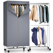 1000W Fast-Drying Heated Clothes Airer - 180 Min Timer, 15KG Capacity, Foldable