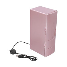 Small Cold Warm Fridge, Mini USB Portable Car Refrigerator for Bedroom Car Office Dorm Room, Dual Use Electric Cooler & Warmer for Food Drinks Skinca
