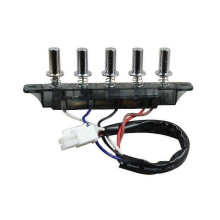 Range hood controller with 5-button universal switch
