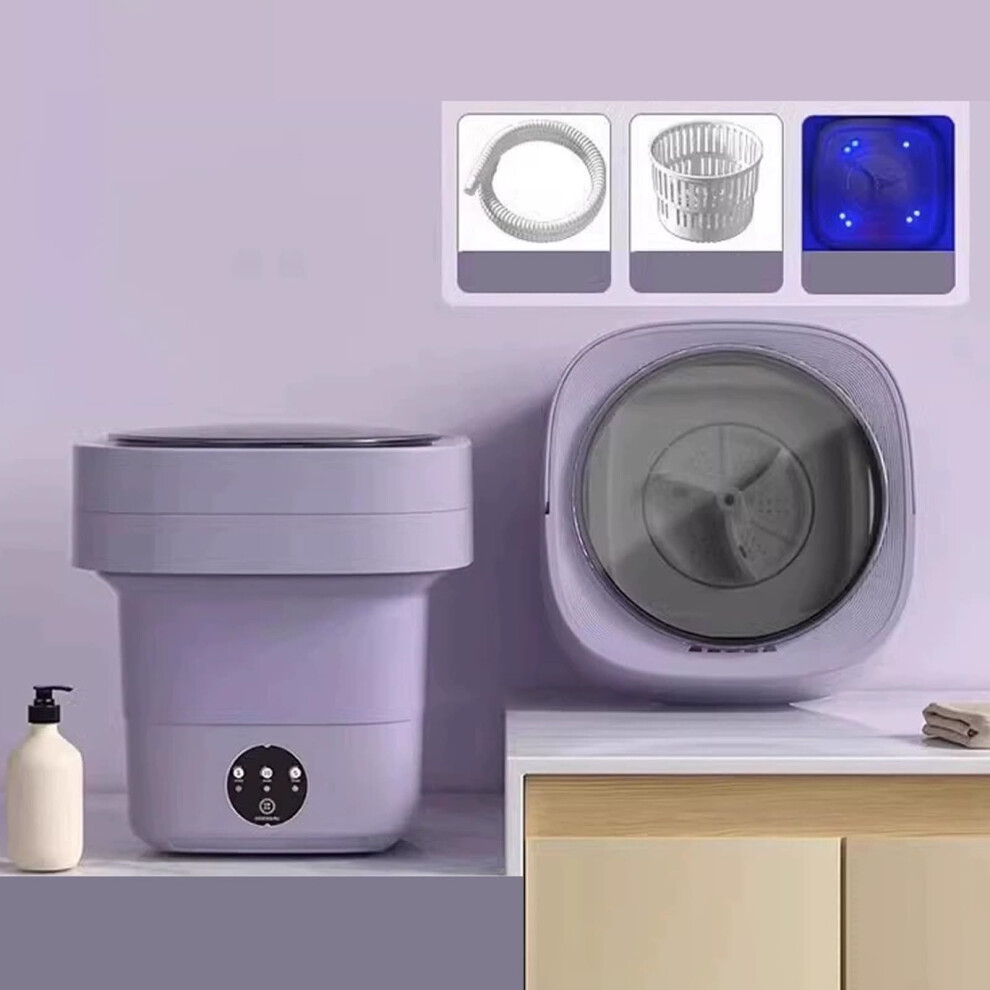 Portable 2-in-1 Mini Washing Machine & Spin Dryer, Foldable 20L Washer