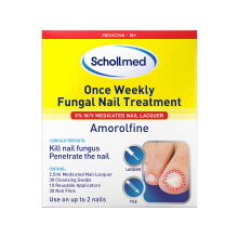 Schollmed Once Weekly Fungal Nail Treatment - Clinically Proven Fungal Nail Infection Treatment with Amorolfine, 2.5 ml