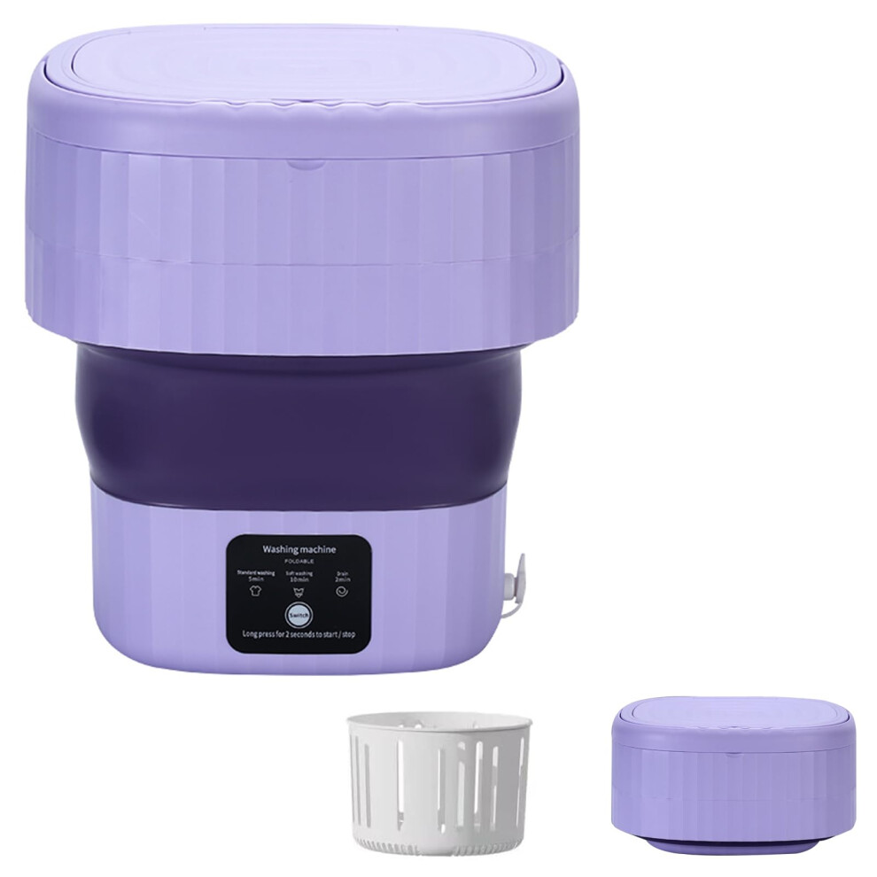 Uvcmdui Mini Washing Machine For Clothes, Foldable Small Portable Wash