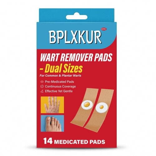 BPLXKUR Wart Remover Pads — Maximum-Strength OTC, Fast-Acting
