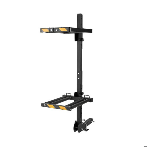 Porta-sci Pieghevole per Gancio-Duoku-Compatibile con Ricevitore 5 cm, Supporto Regolabile per Sci e Snowboard