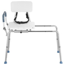 Zwenkbare Badstoel-Duoku-met Transferzitting, Capaciteit van 180 kg, voor Personen met Beperkte Mobiliteit