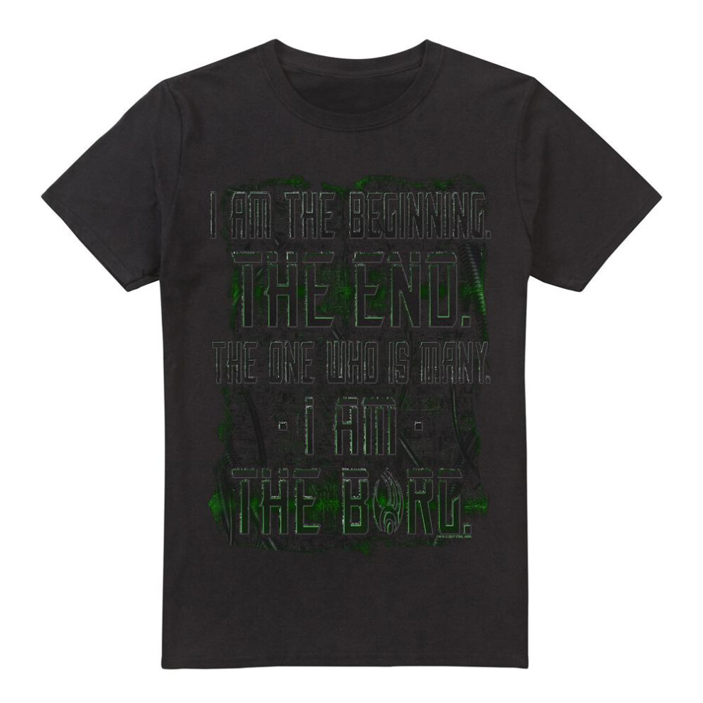 Star Trek (4Xl, ) Mens I, Borg T-Shirt Black