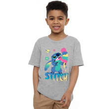 (5-6 Years, Athletic Heather) Lilo & Stitch Childrens/Kids Ice Cream Heather T-Shirt
