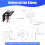 6pcs Solar Panel Bracket Terminal Clips, Aluminum Alloy Fixing Clip Set, Solar Panel Clips, Installed  Flat Roofs 4