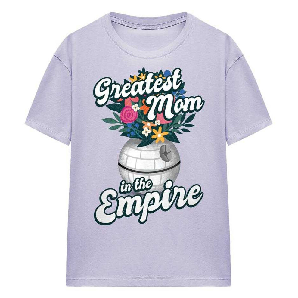 Star Wars (L, Lavender) Womens/Ladies Greatest Mom In The Empire Mothers Day T-Shirt Purple,Multicoloured
