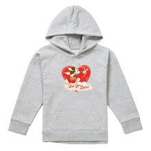 (5-6 Years, Athletic Heather) Disney Childrens/Kids Luv You Lots! Mickey Mouse Vintage Heather Valentine's Day Hoodie