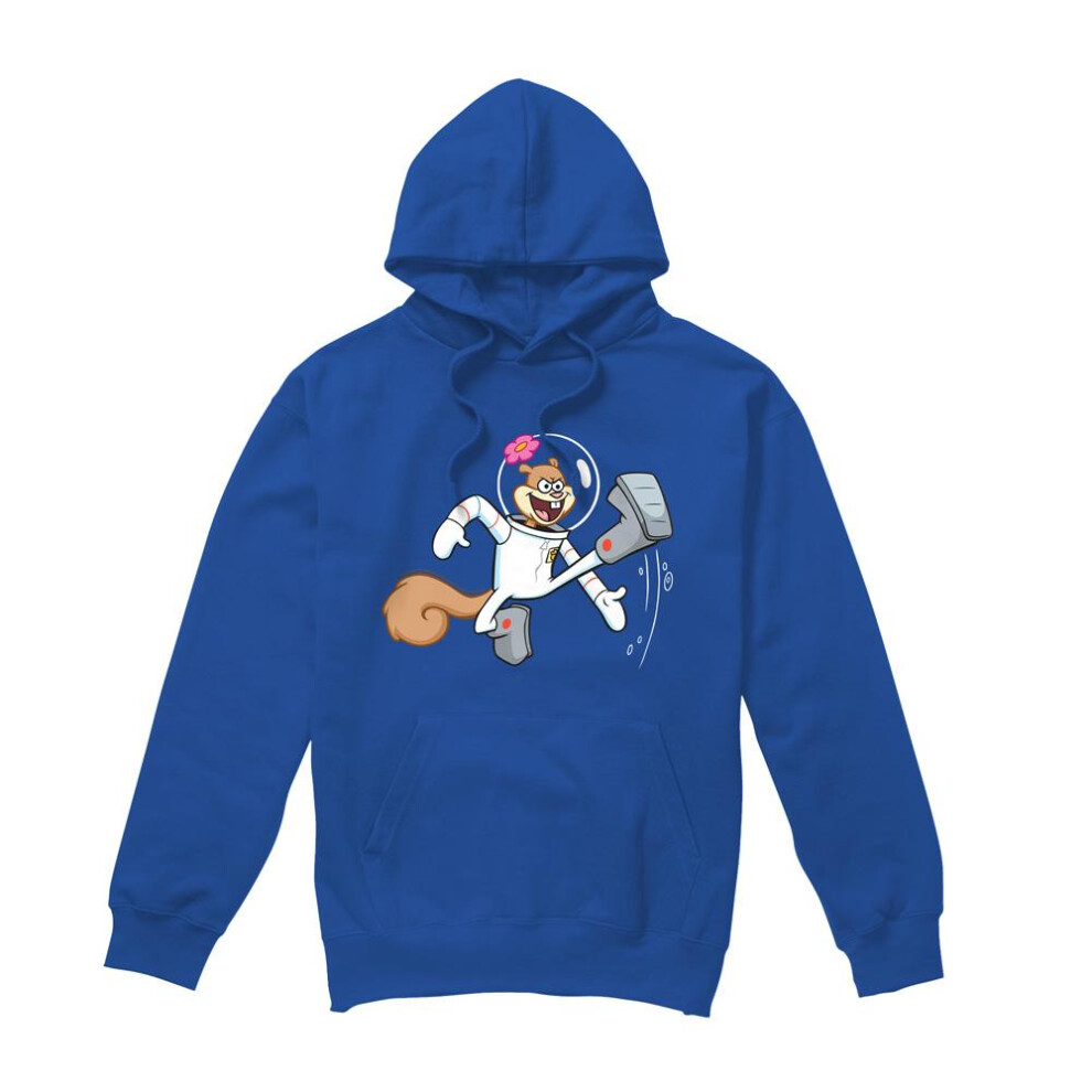 Spongebob Squarepants (M, Royal Blue) Mens Karate Sandy Cheeks Hoodie