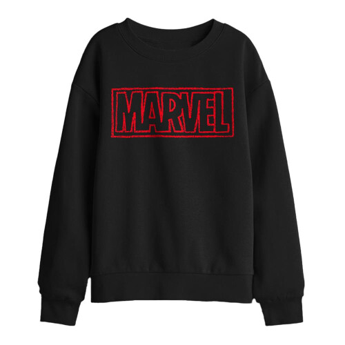 Marvel (12-13 Years, Black) Marvel Childrens/Kids Doodle Brick Sweatshirt