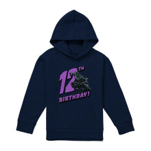 (12-13 Years, Navy) Black Panther Childrens/Kids 12th Birthday Hoodie