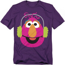 (XL, Purple) Sesame Street Unisex Adult Telly Monster Nutcracker Christmas T-Shirt
