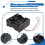 8pcs Aa Cells Battery (12v) Clip Holder Box Case Black 3